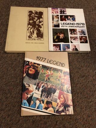 3 Cincinnati,  Ohio - Vtg 1975,  77,  78 Indian Hill High School Legend - Yearbooks