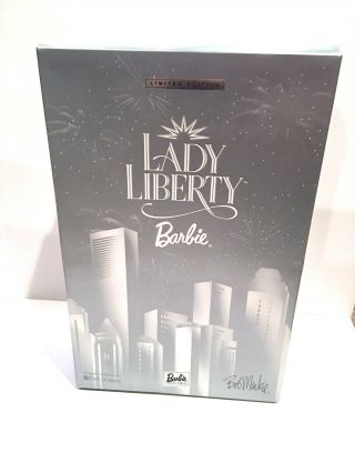 Rare Vintage Lady Liberty Barbie w/ Box & Artwork Signed by Bobo Mackie 3