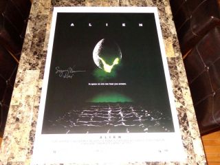 Sigourney Weaver Rare Signed Autographed Alien Full Size Movie Poster Ripley 6