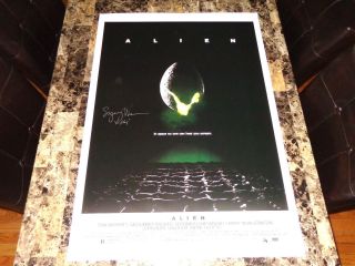 Sigourney Weaver Rare Signed Autographed Alien Full Size Movie Poster Ripley 7