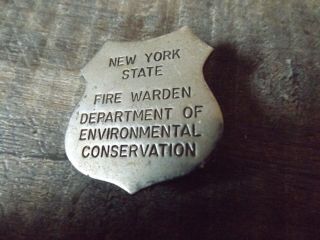 Vintage York State Fire Warden Badge Dept Environmental Conservation