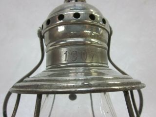 RARE VINTAGE 1907 Peter Gray & Sons Conductors Railroad PRESENTATION Lantern 6