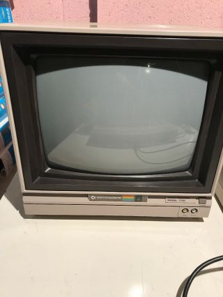 Vintage Commodore 1702 Monitor W/ Cable Test Perfect 1984