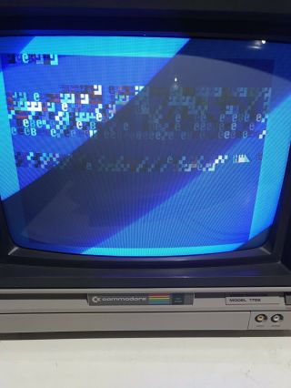 Vintage Commodore 1702 Monitor w/ Cable Test Perfect 1984 6