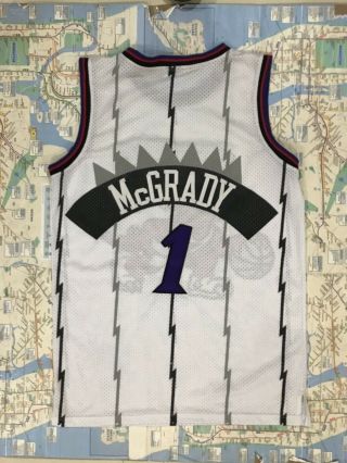 Rare Vintage 90s Nike Size 50 Tracy Mcgrady Toronto Raptors Rookie Jersey 2