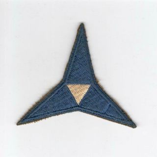 Ww 2 Us Army 3rd Corps Small Triangle Patch Inv D645