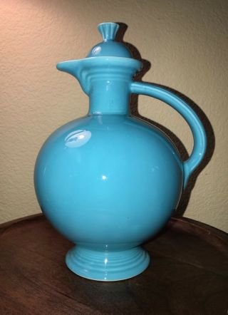 Fiesta Dinnerware Fiestaware Homer Laughlin Hlco Vintage Turquoise Carafe