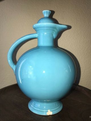 Fiesta Dinnerware FiestaWare Homer Laughlin HLCo Vintage Turquoise Carafe 2