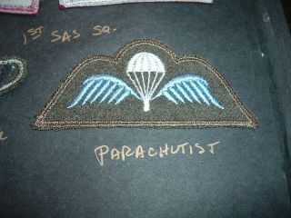 Belgium Parachute Jump Wing Embroidered On Wool