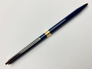 Vintage S.  T.  Dupont Laque De Chine Blue Ballpoint Pen (near)