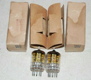 Matched Nos Nib Vintage 1953 Western Electric 5842 417a Tubes