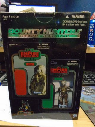 Star Wars Vintage Bounty Hunters 2 Pack Exclusive Zuckuss 4 - Lom Mib Rare