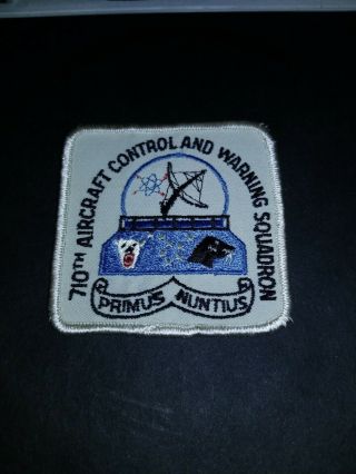 Vintage U.  S.  A.  F.  710th Aircraft Control And Warning Squadron Patch