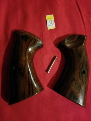 Vintage Smith & Wesson Firearms Wood Grips S&w N Frame Square Butt Rosewood.