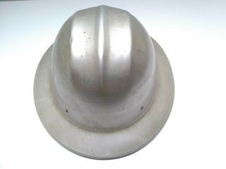 Vintage Aluminum Hard Hat E.  D.  Bullard Co Hard Boiled Full Brim Safety Hat 4