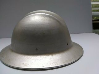 Vintage Aluminum Hard Hat E.  D.  Bullard Co Hard Boiled Full Brim Safety Hat 8