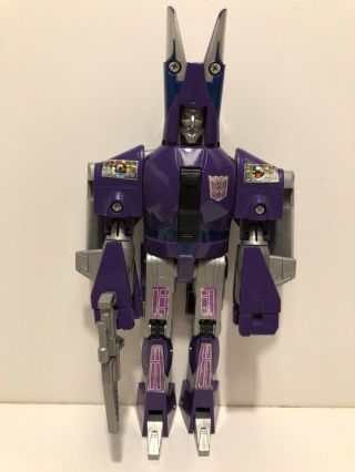 Vintage Hasbro Transformers G1 Cyclonus Blue Ear Variant Complete w instructions 7