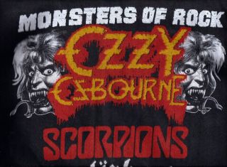 Ozzy Osbourne Motorhead Scorpions Def Leppard vintage 1980s T SHIRT UNWORN 5
