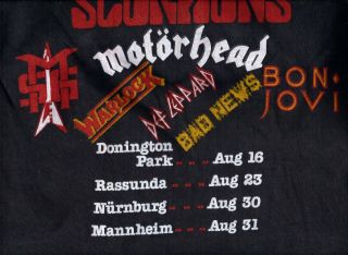 Ozzy Osbourne Motorhead Scorpions Def Leppard vintage 1980s T SHIRT UNWORN 6