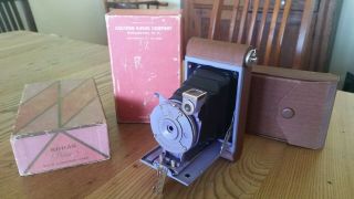 Vintage Kodak Old Rose Folding Camera Purple