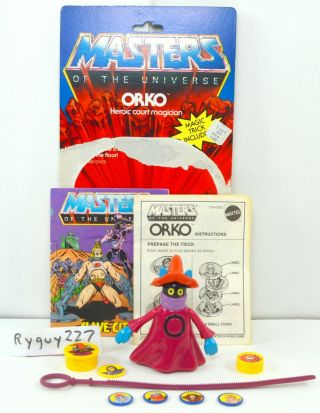 Motu,  Orko,  Masters Of The Universe,  Vintage,  Complete,  Coin Magic Trick,  Figure