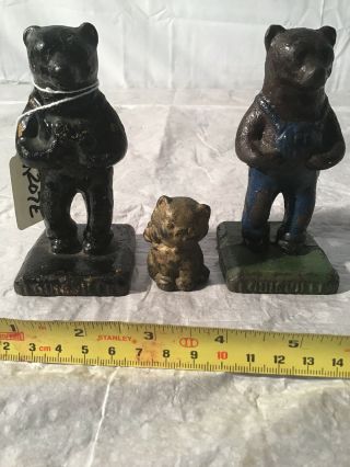Vintage International Harvester Cast Iron Bears