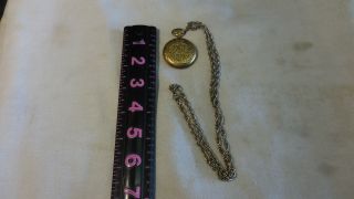 Vintage Heyworth Pocket Watch 17 Jewels Incabloc Chain & Hunter Case - -