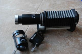 Nikon F Camera Mount Adapter for Microscope - Vintage Model Adaptor 2