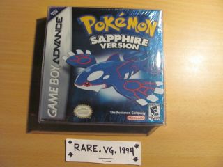 Pokemon: Sapphire Version Gba Nintendo Game Boy Advance Rare
