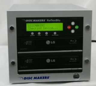 Disc Makers Reflexblu CD/DVD Blue Ray Duplicator Duplication Tower RARE BONUS 11