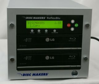 Disc Makers Reflexblu Cd/dvd Blue Ray Duplicator Duplication Tower Rare Bonus