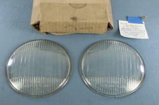 Nos 1937 1938 Chevrolet Driving Fog Lamp Clear Lenses (pair) 923069 Rare