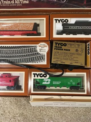 TYCO Chattanooga Choo Choo HO Scale Vintage Steam Locomotive Complete Set 3