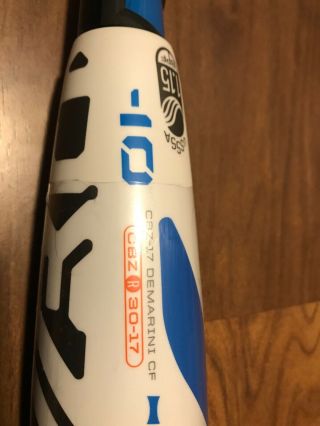 ULTA RARE DEMARINI CF ZEN CBZR - 17 30/20 - 10 HOT BAT BOMB DROPPER VHTF 2