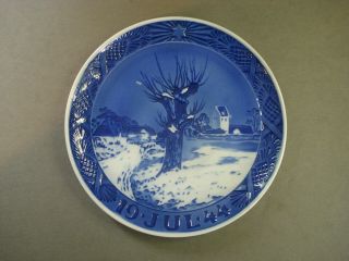 Vintage 1944 Royal Copenhagen Christmas Plate Danish Winter Scene