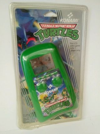 Vintage Rare 1989 Konami Teenage Mutant Ninja Turtles Lcd Handheld Game