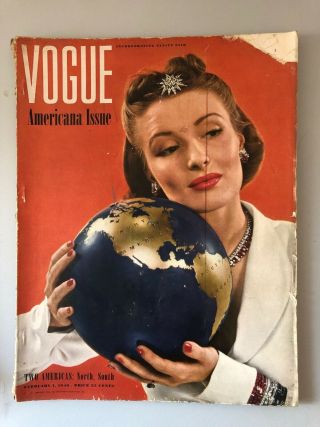 Vintage Vogue and Harper Bazaar magazines 1930s and 40s 6