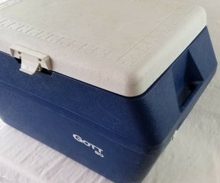 Vintage Gott 50 Large Cooler,  Has Plug Rare Big Size blue ice chest 50 qt. 2