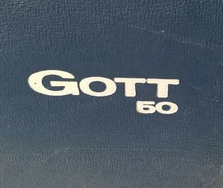 Vintage Gott 50 Large Cooler,  Has Plug Rare Big Size blue ice chest 50 qt. 3