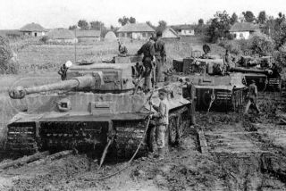 German Panzerkampfwagen Vi Tiger Tank Mud Eastern Front 1943 Photo 4x6