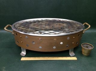Vintage Legion Utensils Scavullo Copper & Stainless Double Warmer Chafing Dish