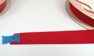 Vtg Red Velvet 7/8 Ribbon WFR Made In USA 200 PLUS Yards Trim Embellishment NOS 4
