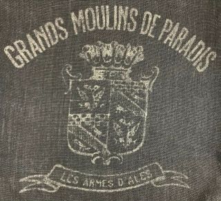 Euc Restoration Hardware Vintage French Mill Linen Grands Moulins Pillow Cover