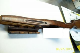 Vintage Russian Wood SKS Rifle Stock and upper Hand guard 3