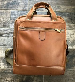 Rare Vintage Hartmann Leather Backpack / Laptop Bag