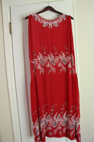 Antique Silk Beaded Flapper Dress