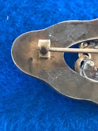 Ottawa Canada Vintage Sterling Silver Enamel Brooch Pin 7