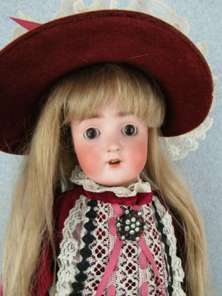 23 " Antique Bisque Head Composition German Alt Beck Abg Sweet Nell Doll