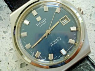 Vintage Gents Swiss Made Automatic TISSOT SEASTAR Wristwatch Boxed 8