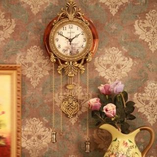 Reloj De Pared Fino Elegante Para Casa Negocios Pendulo Estilo Vintage Calidad 7